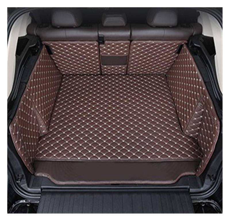 Kofferraumwanne Für Chevrolet Für Malibu 2016-2021 Leder Kofferraum Matte Cargo-Liner Zubehör Innen Boot Heck Kofferraum Protektor Pad(Coffee A) von Hguvsjd