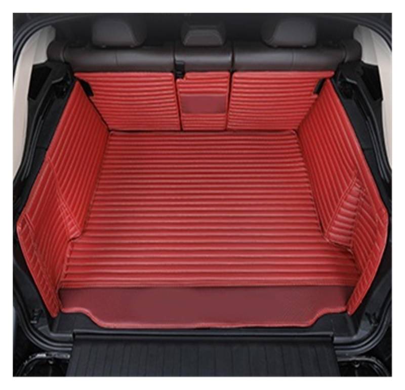 Kofferraumwanne Für Chevrolet Für Malibu 2016-2021 Leder Kofferraum Matte Cargo-Liner Zubehör Innen Boot Heck Kofferraum Protektor Pad(Red) von Hguvsjd
