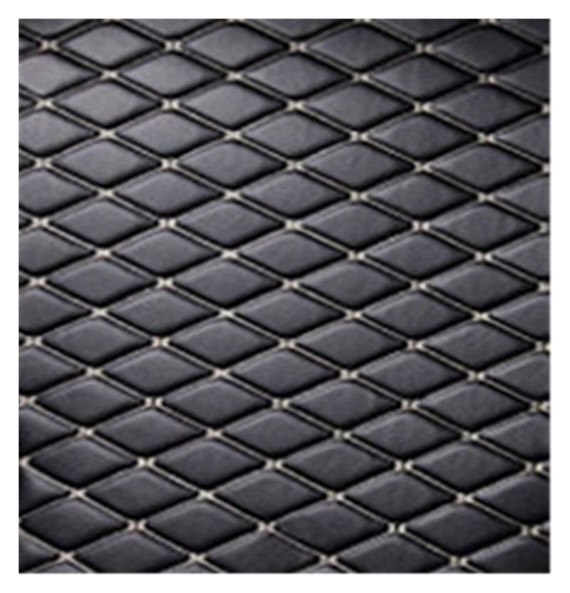 Kofferraumwanne Für Für Cayenne 2011-2015 958 Kofferraummatte Abdeckung Teppich Auto Kofferraummatten Leder Auto Cargo-Liner Heck Kofferraum Protektor Pad(Black beige Wire,One Set) von Hguvsjd