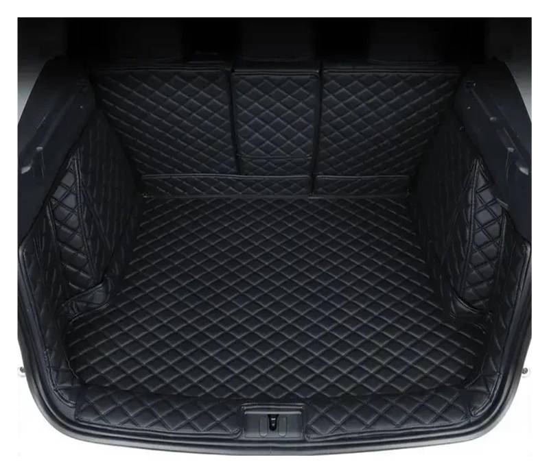 Kofferraumwanne Für Hyundai Für Tucson NX4 2022 2023 Umgebene Kofferraummatte Aufbewahrungspad Leder Kofferraummatten Automatte Heck Kofferraum Protektor Pad(Full Set Black no lg) von Hguvsjd