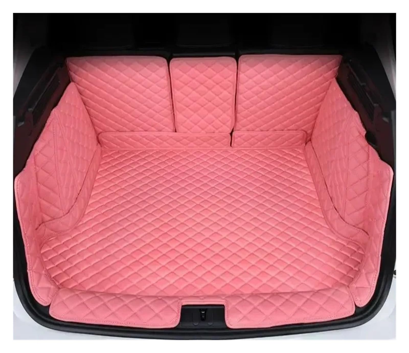 Kofferraumwanne Für Hyundai Für Tucson NX4 2022 2023 Umgebene Kofferraummatte Aufbewahrungspad Leder Kofferraummatten Automatte Heck Kofferraum Protektor Pad(Full Set pink no lg) von Hguvsjd