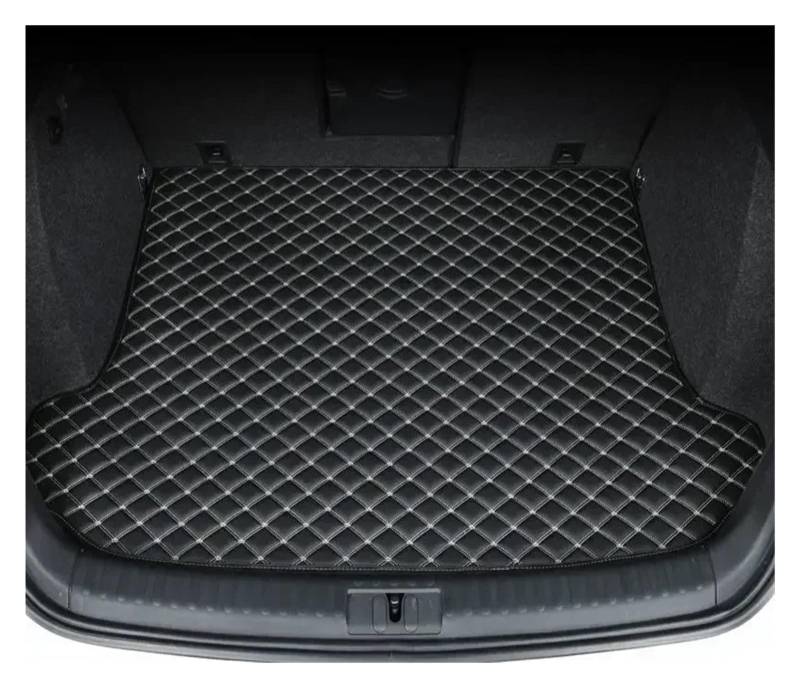 Kofferraumwanne Für Hyundai Für Tucson NX4 2022 2023 Umgebene Kofferraummatte Aufbewahrungspad Leder Kofferraummatten Automatte Heck Kofferraum Protektor Pad(Main Pad Black beige a) von Hguvsjd