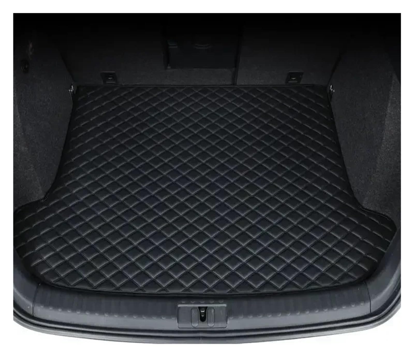 Kofferraumwanne Für Hyundai Für Tucson NX4 2022 2023 Umgebene Kofferraummatte Aufbewahrungspad Leder Kofferraummatten Automatte Heck Kofferraum Protektor Pad(Main Pad Black no lg) von Hguvsjd