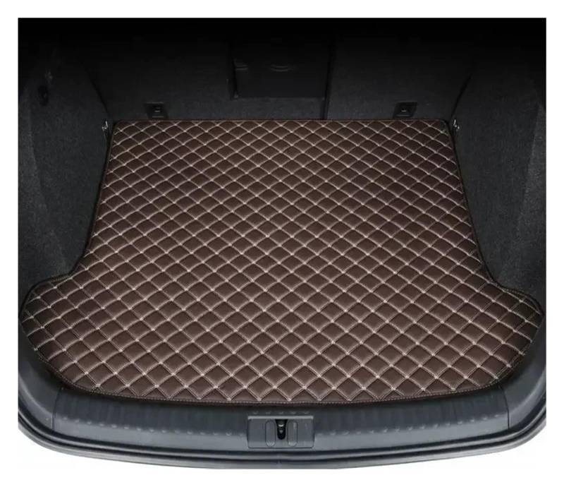 Kofferraumwanne Für Hyundai Für Tucson NX4 2022 2023 Umgebene Kofferraummatte Aufbewahrungspad Leder Kofferraummatten Automatte Heck Kofferraum Protektor Pad(Main Pad Coffee nolg) von Hguvsjd