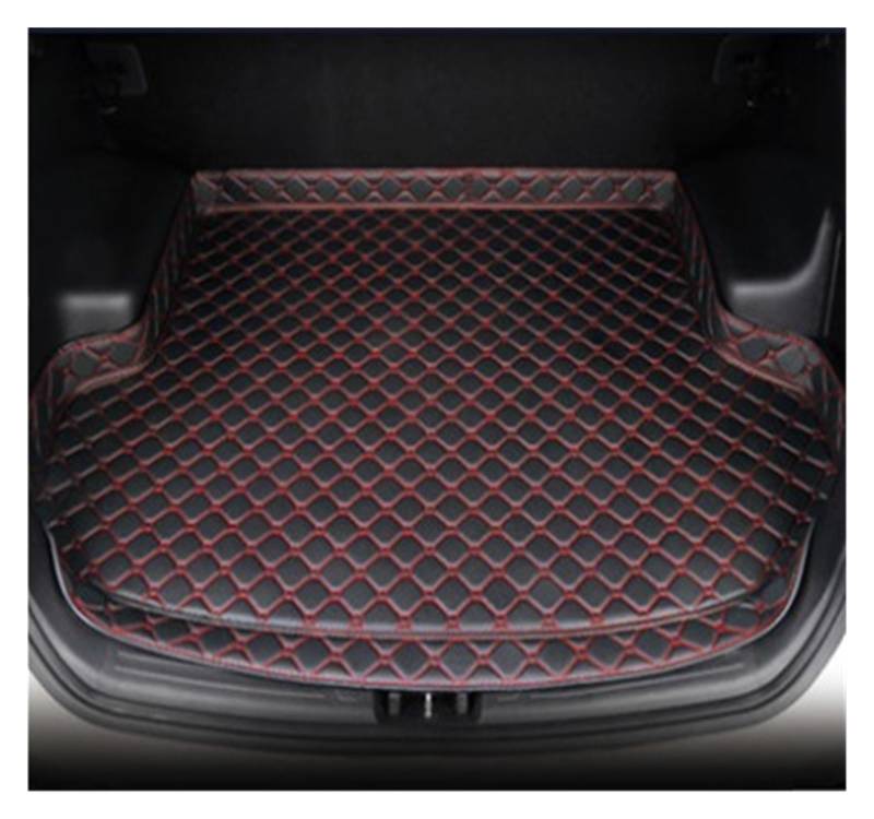 Kofferraumwanne Für Jaguar XF 2008 2009 2010 2011 2012 2013 2014 2015 Hohe Seite Auto Stamm Matte Cargo-Liner Teppich Innen Abdeckung Heck Kofferraum Protektor Pad(Black red) von Hguvsjd
