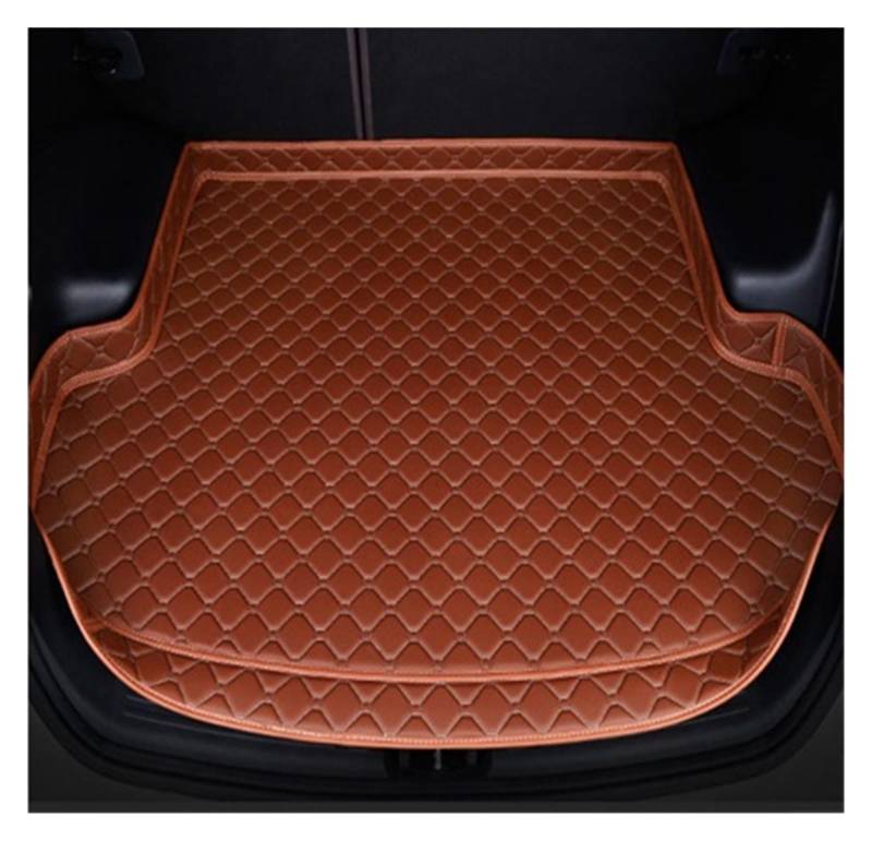 Kofferraumwanne Für Jaguar XF 2008 2009 2010 2011 2012 2013 2014 2015 Hohe Seite Auto Stamm Matte Cargo-Liner Teppich Innen Abdeckung Heck Kofferraum Protektor Pad(Brown) von Hguvsjd