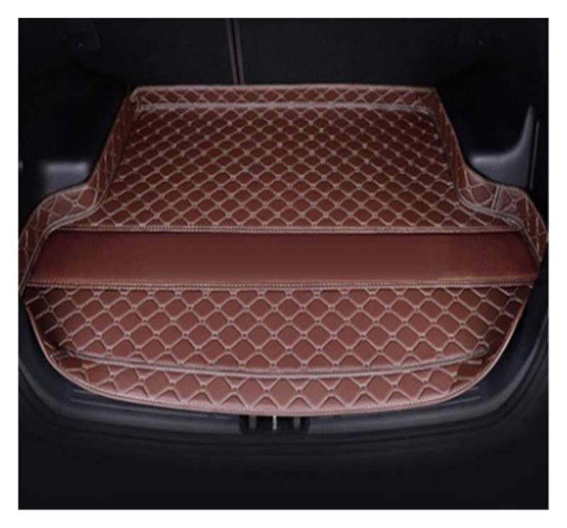Kofferraumwanne Für Jaguar XF 2008 2009 2010 2011 2012 2013 2014 2015 Hohe Seite Auto Stamm Matte Cargo-Liner Teppich Innen Abdeckung Heck Kofferraum Protektor Pad(Coffee) von Hguvsjd