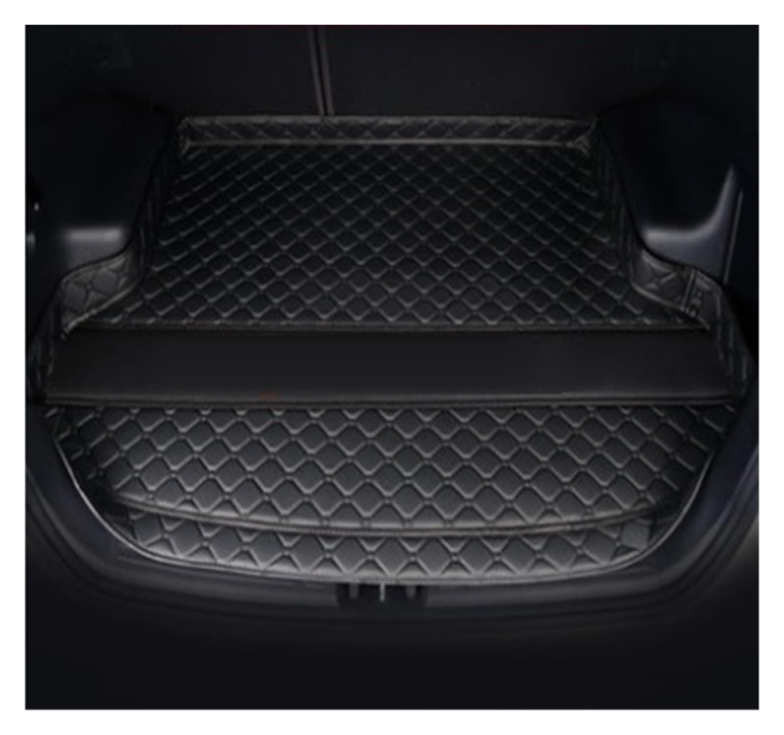Kofferraumwanne Für Jaguar XF 2008 2009 2010 2011 2012 2013 2014 2015 Hohe Seite Auto Stamm Matte Cargo-Liner Teppich Innen Abdeckung Heck Kofferraum Protektor Pad(Schwarz) von Hguvsjd