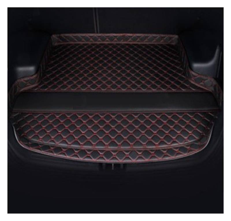 Kofferraumwanne Für Käfer 2012 2013 2014 2015 2016 2017 2018 High Side Kofferraummatte Cargo-Liner Teppich Innenzubehör Abdeckung Heck Kofferraum Protektor Pad(Black red a) von Hguvsjd