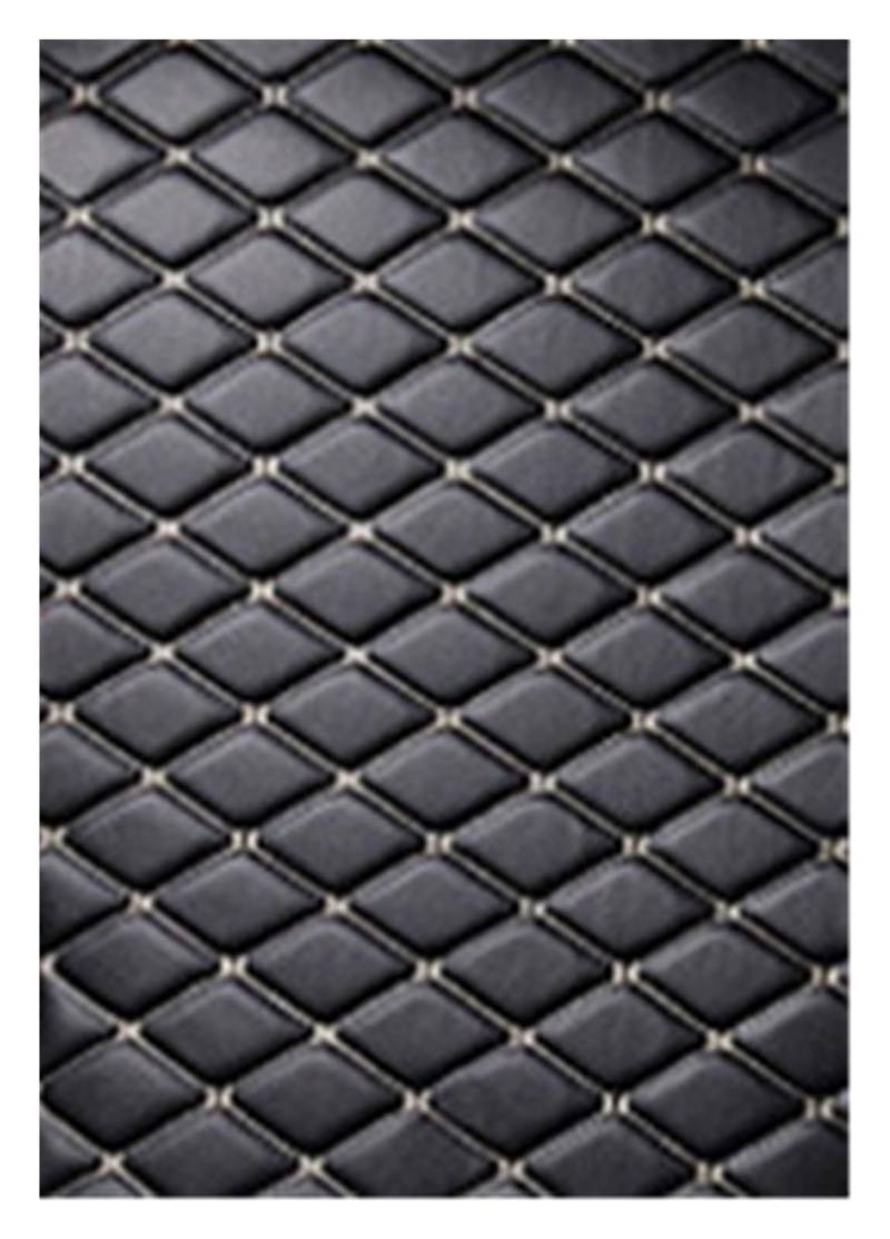 Kofferraumwanne Für Kia Carnival 2006-2020 2016 2017 2018 2019 2015 2014 2013 2012 2011 Leder Kofferraummatte Cargo-Liner Heck Kofferraum Protektor Pad(Black beige Wire) von Hguvsjd
