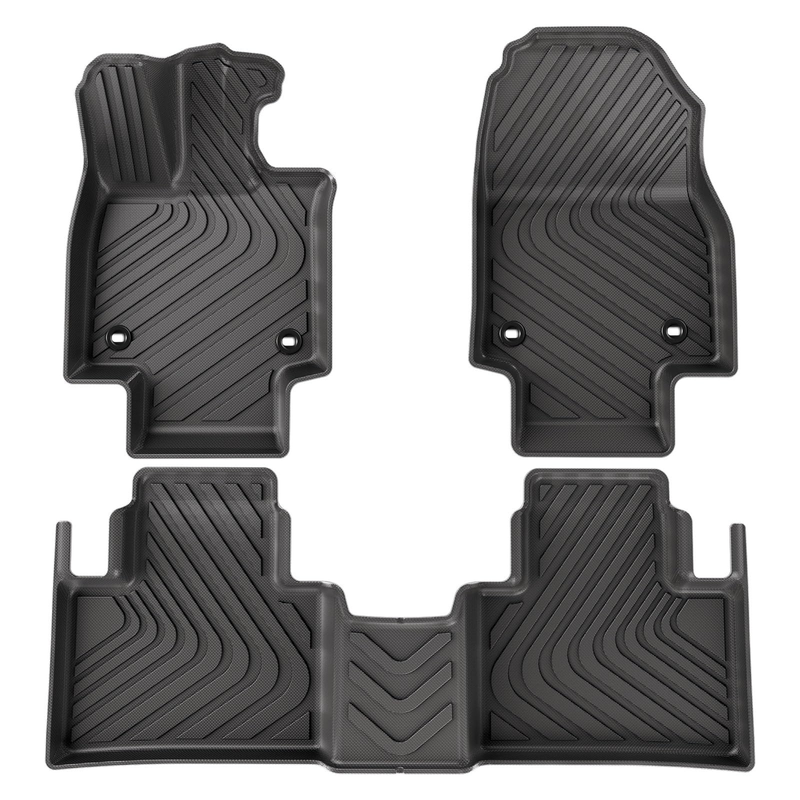 Kofferraumwanne Für Lexus RX 2023 2024 TPE 3D Auto Fußmatten Cargo-Liner Trunk/Rückenlehne Pad Wasserdicht Links Ruder Heck Kofferraum Protektor Pad(3PCS) von Hguvsjd