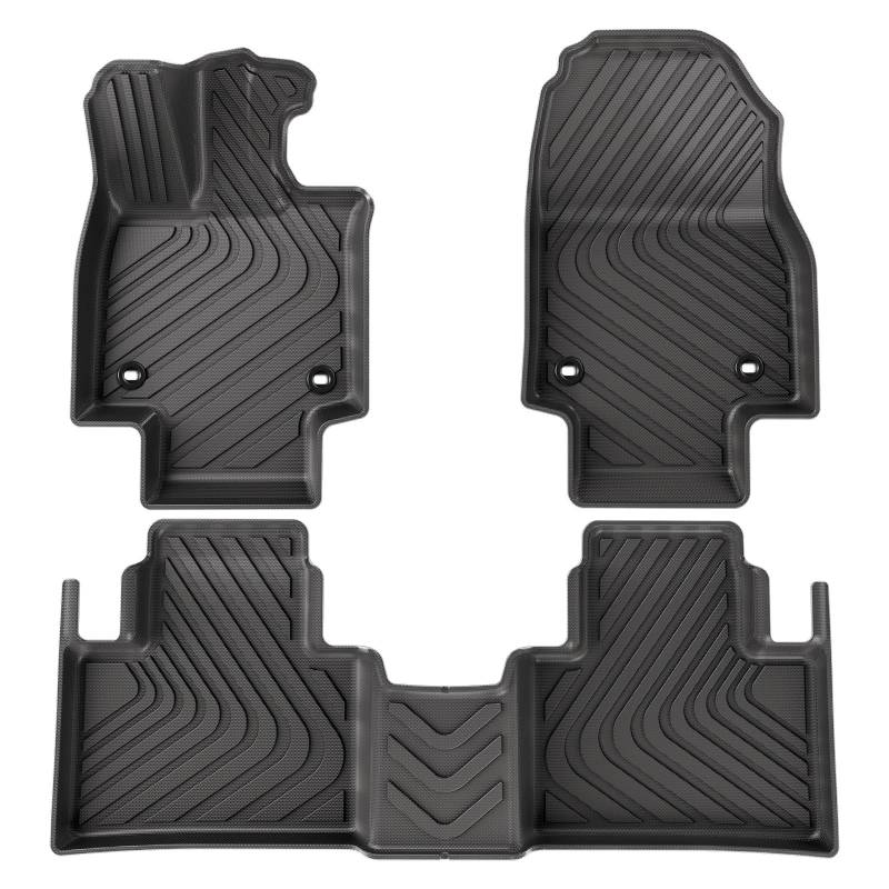 Kofferraumwanne Für Lexus RX 2023 2024 TPE 3D Auto Fußmatten Cargo-Liner Trunk/Rückenlehne Pad Wasserdicht Links Ruder Heck Kofferraum Protektor Pad(3PCS) von Hguvsjd