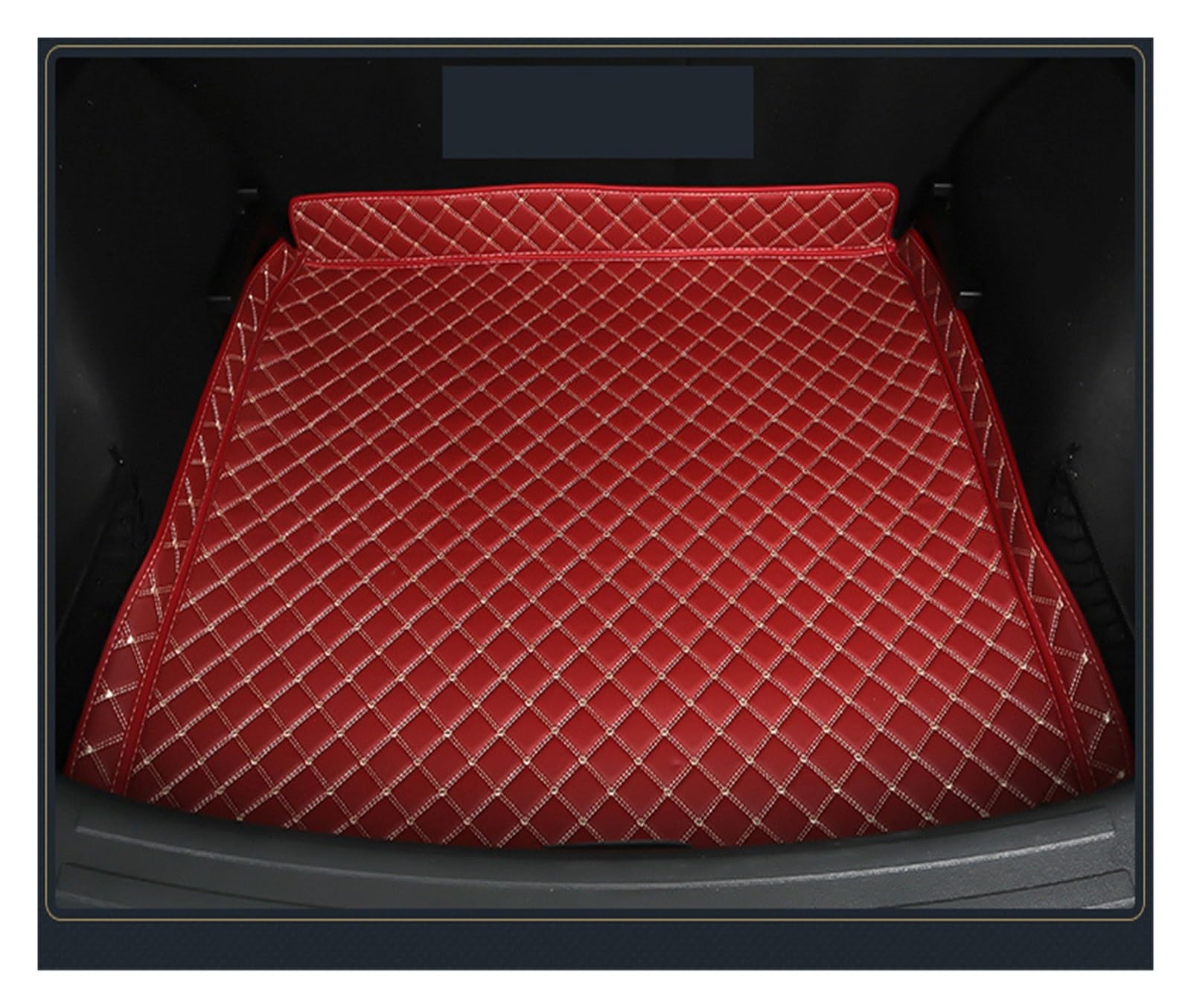 Kofferraumwanne Für MG ZS 2019 2020 2021 Boot Teppich Innen Zubehör Abdeckungen Leder Auto Stamm Matte Cargo-Liner Heck Kofferraum Protektor Pad(Wine Red a) von Hguvsjd