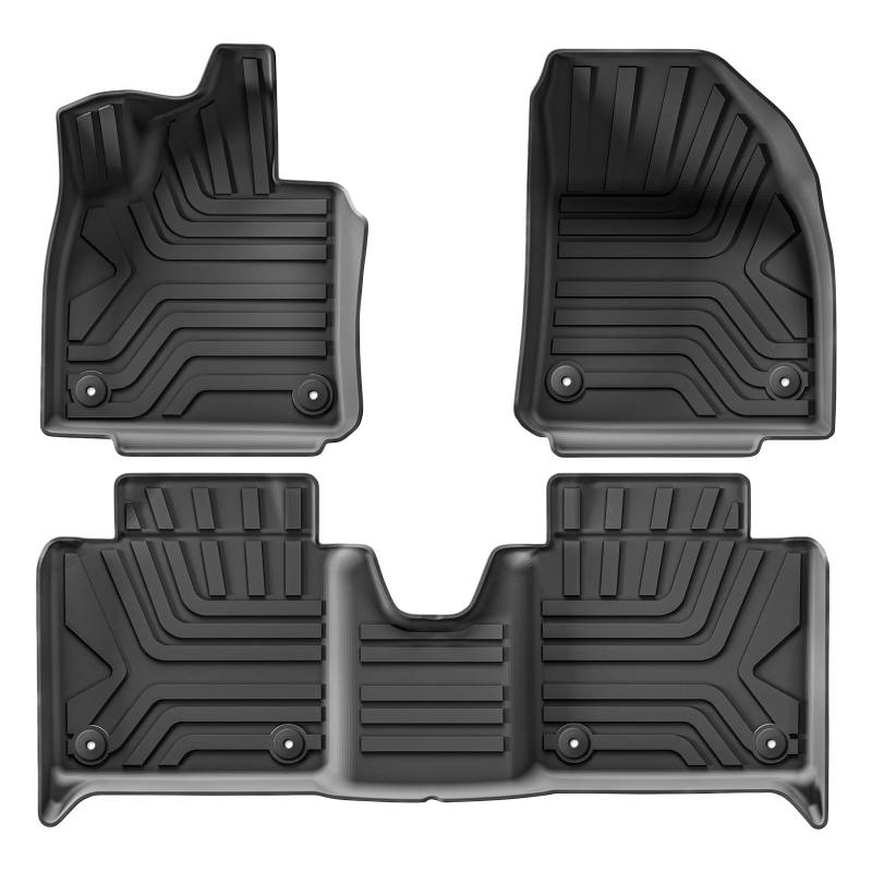 Kofferraumwanne Für Polestar 4 2023 2024 Auto-Fußmatten Cargo-Liner Kofferraumpolster TPE 3D Fußmatte Wasserdicht Geruchlos Tablett-Set Linkes Ruder Heck Kofferraum Protektor Pad(LHD 3PCS) von Hguvsjd
