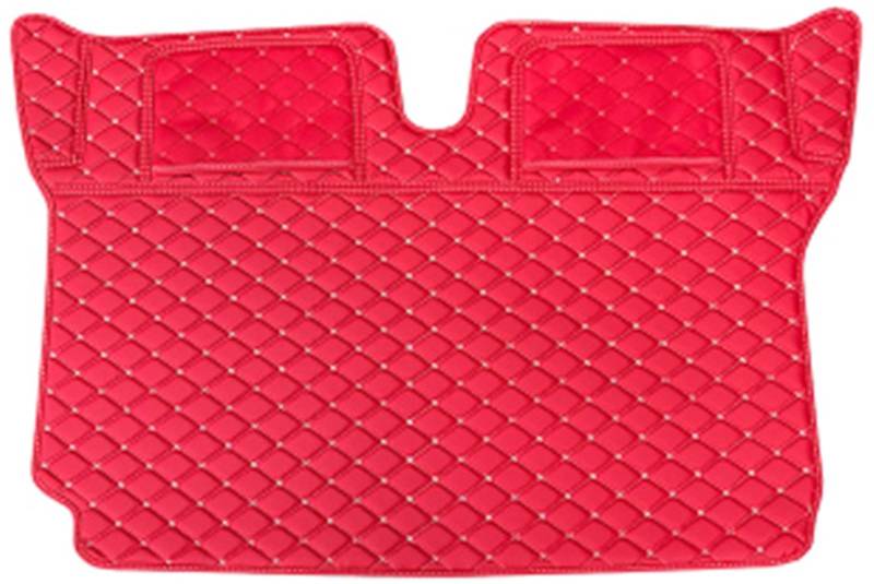 Kofferraumwanne Für Smart 451 Für Smart 453 Für Fortwo 2009-2020 Zubehör Auto Leder Material Auto Hinten Matte Heck Kofferraum Protektor Pad(B red-Fully) von Hguvsjd