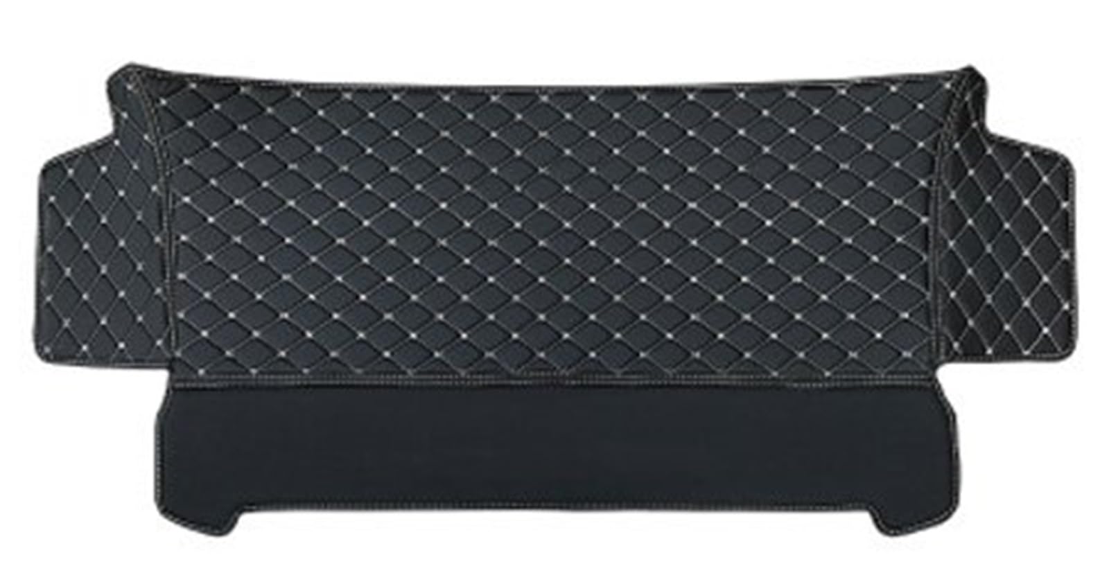 Kofferraumwanne Für Smart 451 Für Smart 453 Für Fortwo 2009-2020 Zubehör Auto Leder Material Auto Hinten Matte Heck Kofferraum Protektor Pad(C Black-Single) von Hguvsjd