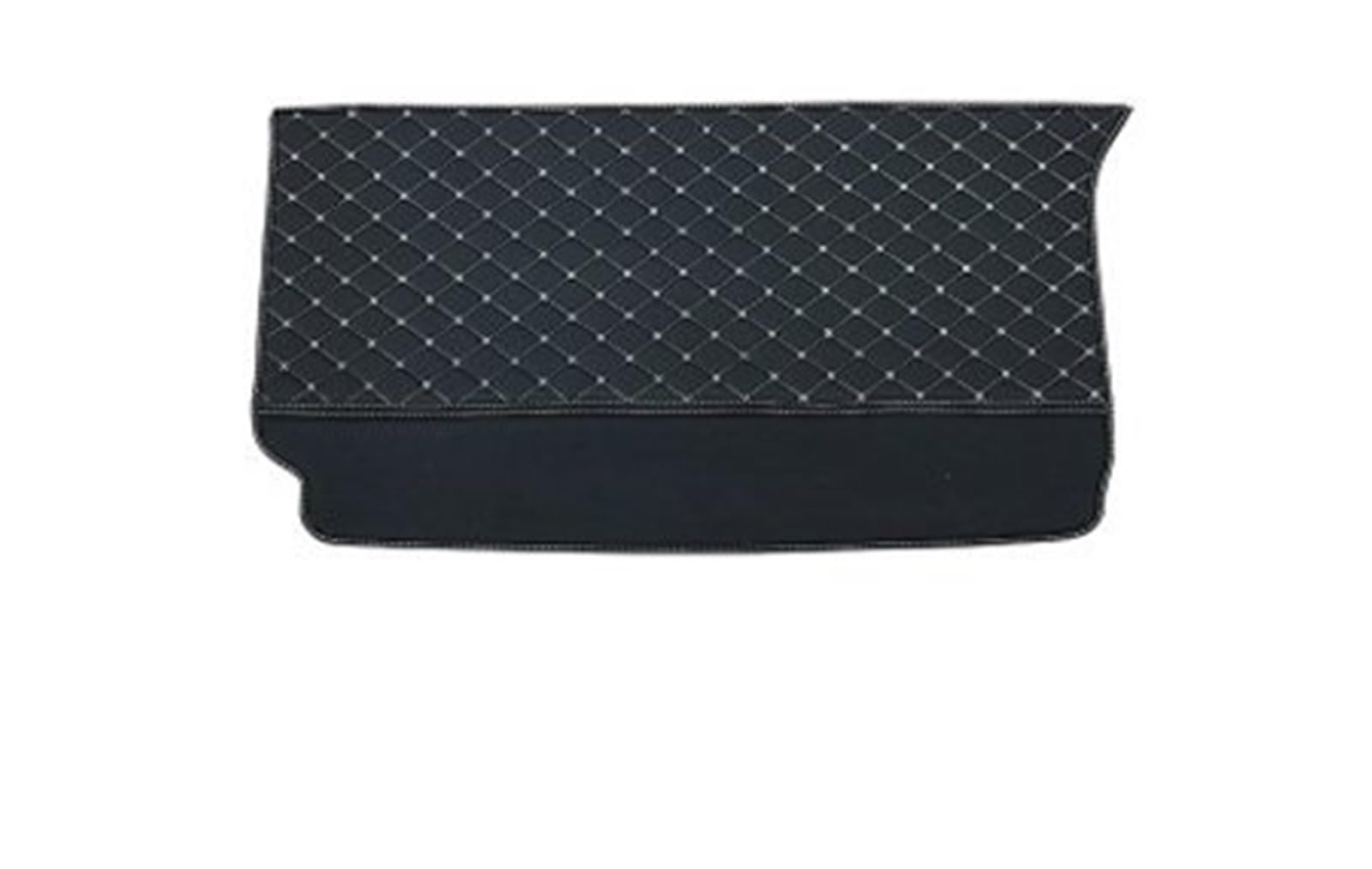 Kofferraumwanne Für Smart 451 Für Smart 453 Für Fortwo 2009-2020 Zubehör Auto Leder Material Auto Hinten Matte Heck Kofferraum Protektor Pad(H Black-Single) von Hguvsjd