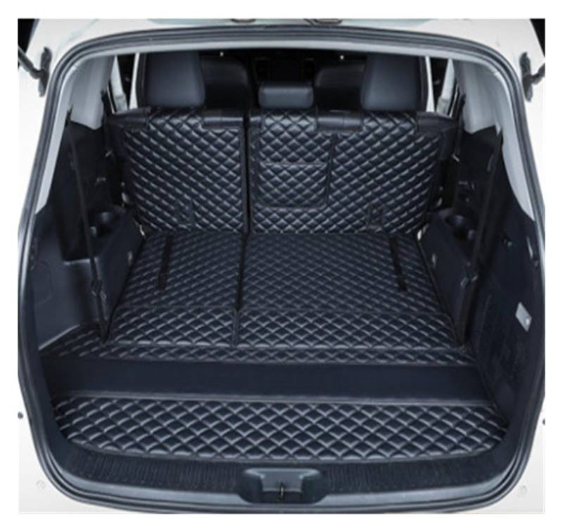 Kofferraumwanne Für Toyota Für Highlander (09-18) Auto-Kofferraummatten Hergestellt wasserdichte 6D-Vollabdeckung Teppiche Teppichkoffer Liner Heckpolster Heck Kofferraum Protektor Pad(All Black) von Hguvsjd
