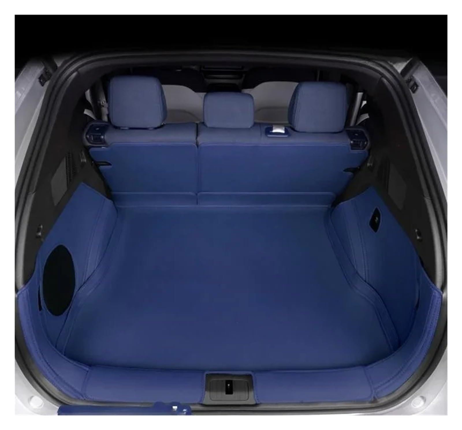 Kofferraumwanne Für Xpeng G6 2024 2025 3D Auto Cargo-Liner Trunk Pad Wasserdicht Geruchlos Tray Set SCHWARZ Weiß Blau Auto Matte Heck Kofferraum Protektor Pad(Blue) von Hguvsjd