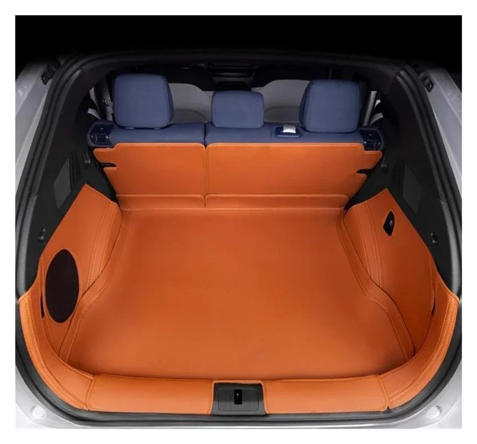Kofferraumwanne Für Xpeng G6 2024 2025 3D Auto Cargo-Liner Trunk Pad Wasserdicht Geruchlos Tray Set SCHWARZ Weiß Blau Auto Matte Heck Kofferraum Protektor Pad(ORANGE) von Hguvsjd