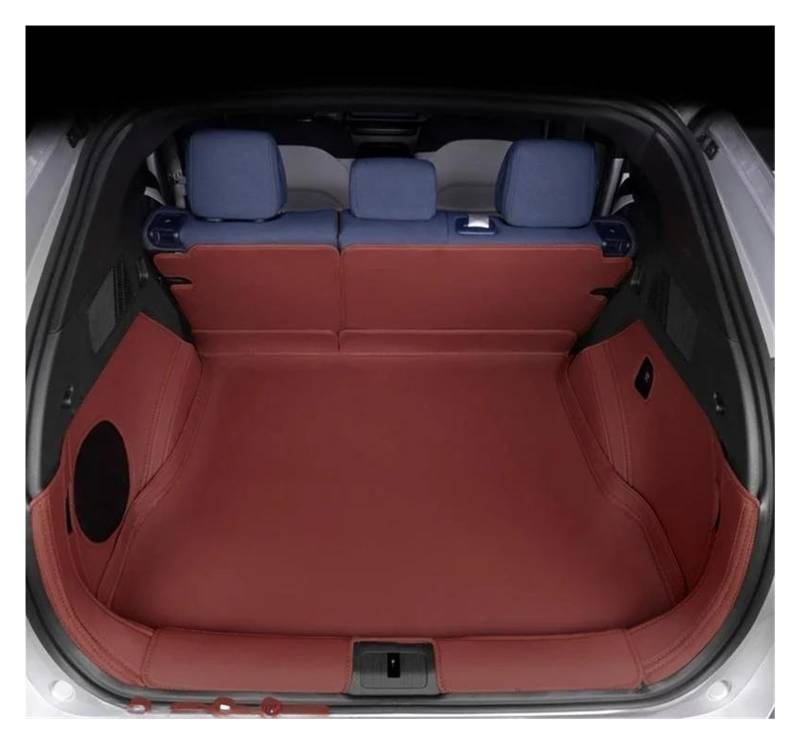 Kofferraumwanne Für Xpeng G6 2024 2025 3D Auto Cargo-Liner Trunk Pad Wasserdicht Geruchlos Tray Set SCHWARZ Weiß Blau Auto Matte Heck Kofferraum Protektor Pad(RED) von Hguvsjd