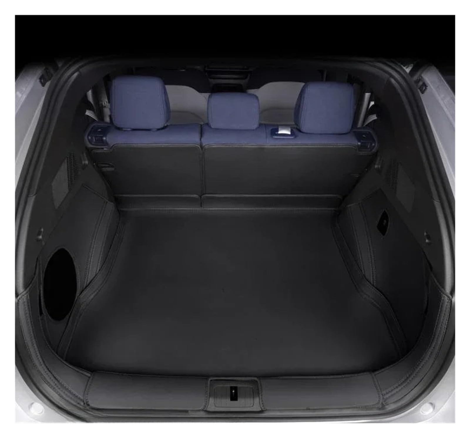 Kofferraumwanne Für Xpeng G6 2024 2025 3D Auto Cargo-Liner Trunk Pad Wasserdicht Geruchlos Tray Set SCHWARZ Weiß Blau Auto Matte Heck Kofferraum Protektor Pad(Schwarz) von Hguvsjd