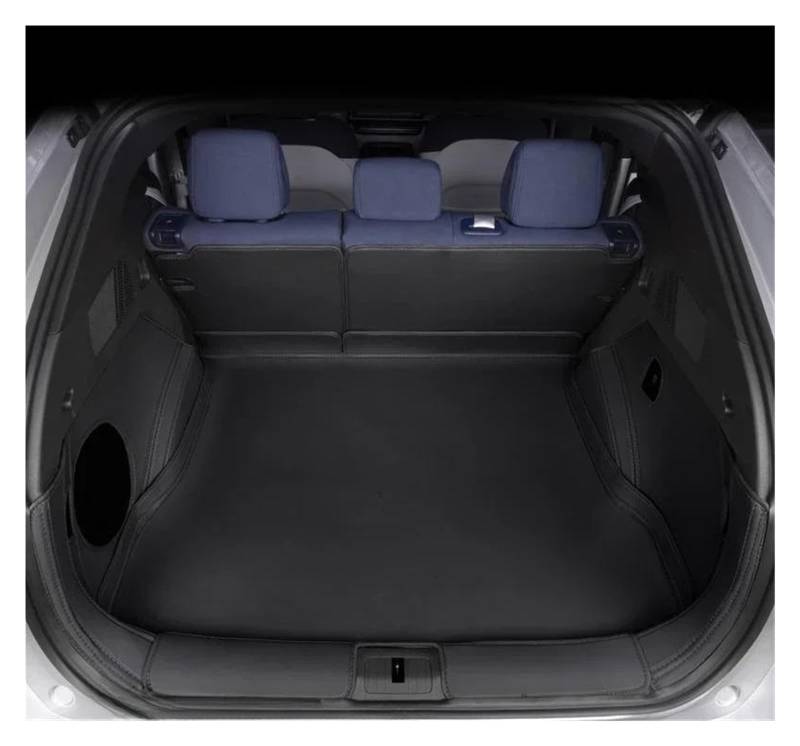 Kofferraumwanne Für Xpeng G6 2024 2025 3D Auto Cargo-Liner Trunk Pad Wasserdicht Geruchlos Tray Set SCHWARZ Weiß Blau Auto Matte Heck Kofferraum Protektor Pad(Schwarz) von Hguvsjd