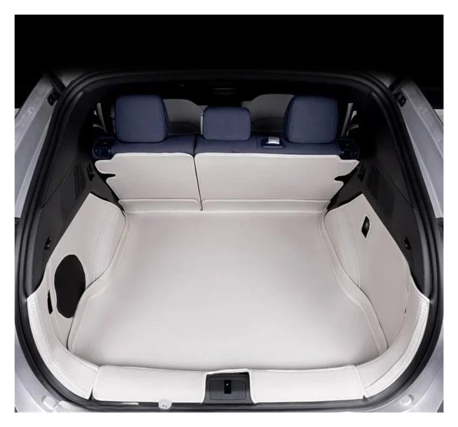 Kofferraumwanne Für Xpeng G6 2024 2025 3D Auto Cargo-Liner Trunk Pad Wasserdicht Geruchlos Tray Set SCHWARZ Weiß Blau Auto Matte Heck Kofferraum Protektor Pad(Weiß) von Hguvsjd