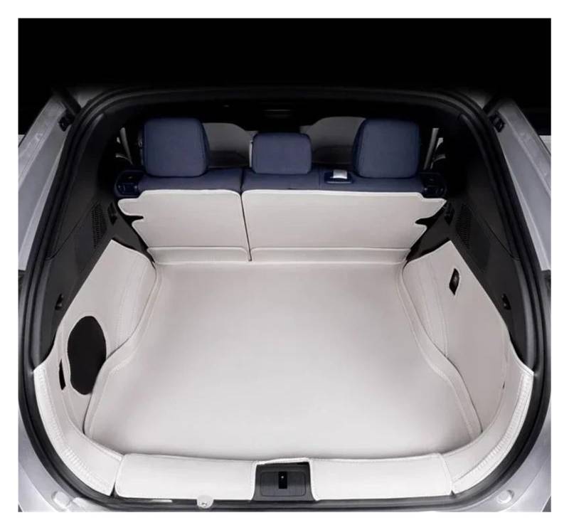 Kofferraumwanne Für Xpeng G6 2024 2025 3D Auto Cargo-Liner Trunk Pad Wasserdicht Geruchlos Tray Set SCHWARZ Weiß Blau Auto Matte Heck Kofferraum Protektor Pad(Weiß) von Hguvsjd