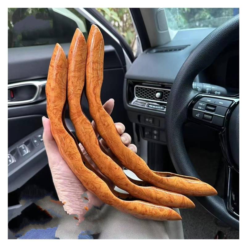 Lenkradbezüge 38CM Universal Auto Lenkrad Abdeckung Atmungsaktiv Anti Slip Carbon Lenkung Abdeckungen Geeignet Lenkrad Lenkradschutz(B 3PCS Orange) von Hguvsjd