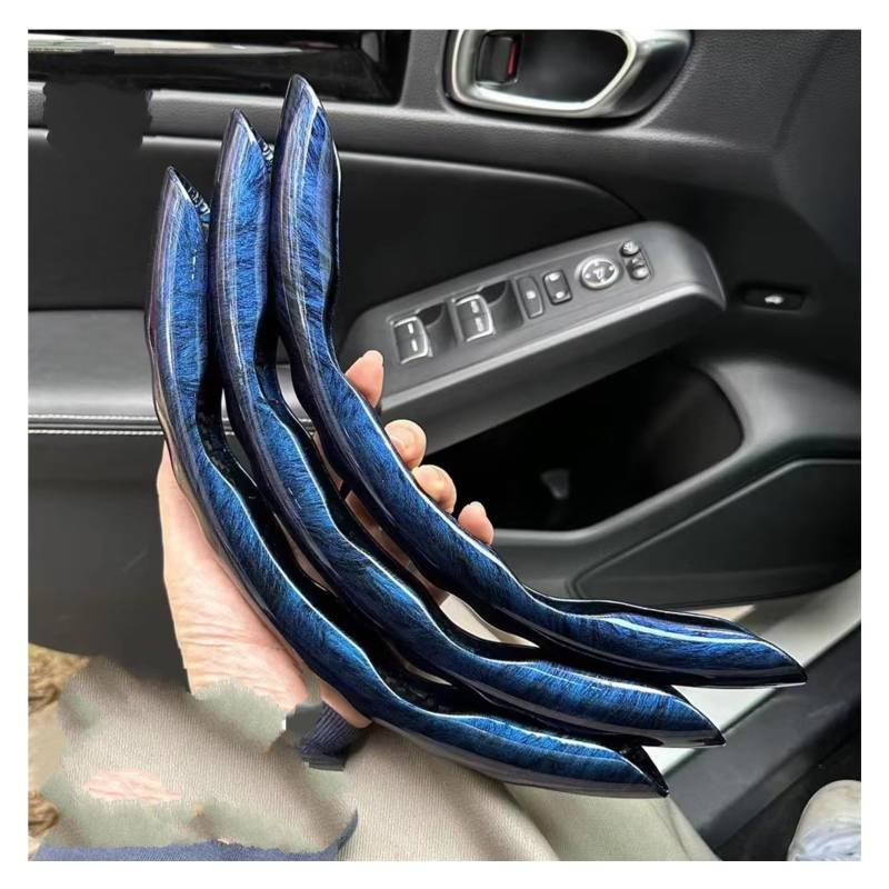 Lenkradbezüge 38CM Universal Auto Lenkrad Abdeckung Atmungsaktiv Anti Slip Carbon Lenkung Abdeckungen Geeignet Lenkrad Lenkradschutz(C 3PCS Blue) von Hguvsjd