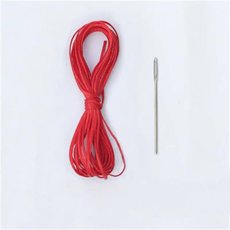 Lenkradbezüge Lenkradbezug Auto Geflecht Auf Dem Lenkrad 38 cm DIY Mikrofaser Lederbezüge Auto Lenkradbezug Lenkradschutz(Red Thread Kit) von Hguvsjd