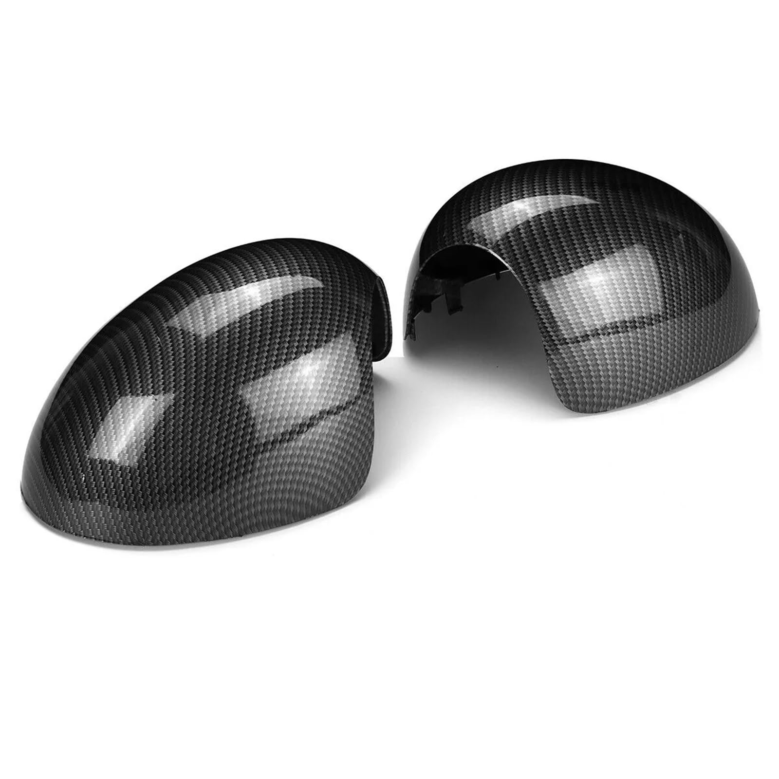 Tür Spiegelkappen Für Mini Für Cooper R55 R56 R57 R58 R59 R61 Auto Ersatz Rück Seite Spiegel Abdeckung Flügel Kappe Außen Rückspiegelkappe(Carbon) von Hguvsjd