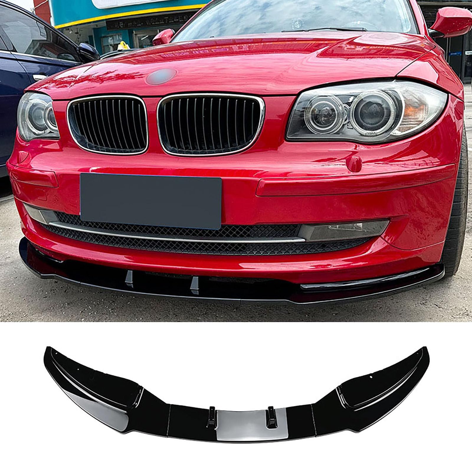 Frontlippe Frontspoiler für BMW 1 Series E81 E82 E87 E88 LCI 2008-2011,Antikollisionsschutz Frontlippe Spoiler,Spoilerlippe Diffusor Body Kit Außen Zubehör,B-Glossy Black Frontlippe Frontspoiler für BMW 1 Series E81 E82 E87 E88 LCI 2008-2011,Antikollisionsschutz Frontlippe Spoiler,Spoilerlippe Diffusor Body Kit Außen Zubehör,B-Glossy Black von HhhhhYf