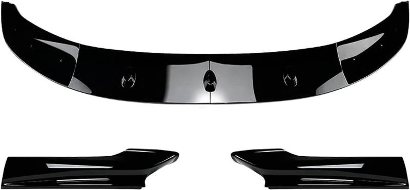 Frontlippe Frontspoiler für BMW 5 Series F10 F11 M Sport 2011-2017,Antikollisionsschutz Frontlippe Spoiler,Spoilerlippe Diffusor Body Kit Außen Zubehör,A-Black von HhhhhYf