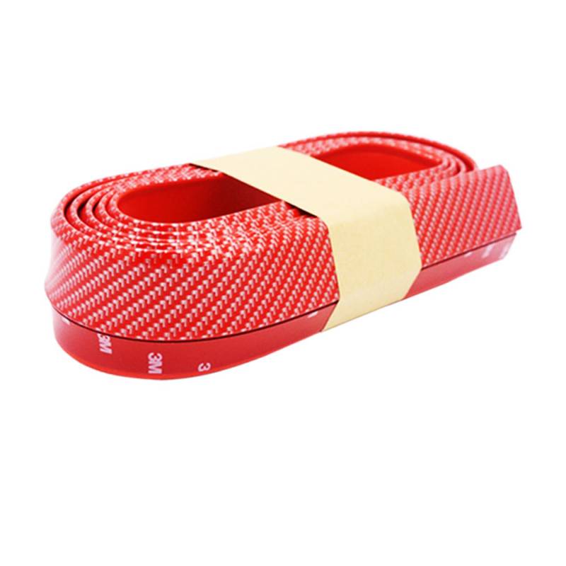 Auto Frontlippe Frontspoiler für VW e-Up! 2021 2022 2023,Antikollisions FrontstoßStange Splitter Diffusor Frontlippe Spoiler Protector,F-red Carbon Fiber von HhyY6LL