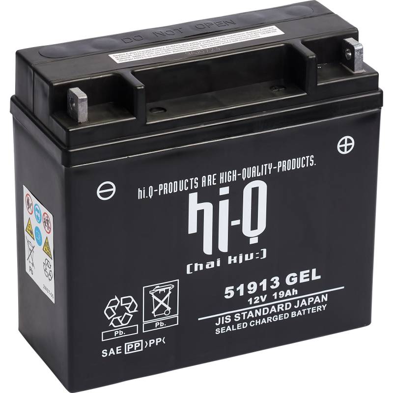 Hi-Q Batterie AGM Gel geschlossen 51913, 12 Volt, 19 Ah von Hi-Q