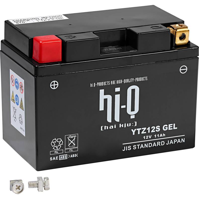 Hi-Q Batterie AGM Gel geschlossen HTZ12S, 12V, 11Ah (YTZ12S) von Hi-Q