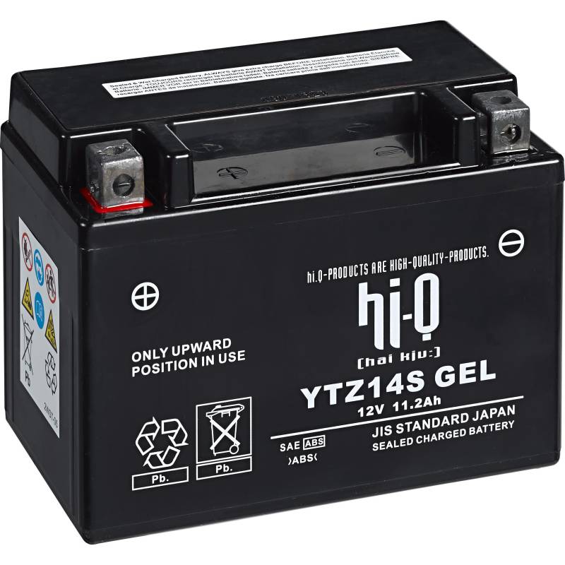 Hi-Q Batterie AGM Gel geschlossen HTZ14S, 12V, 11,2Ah (YTZ14S) von Hi-Q