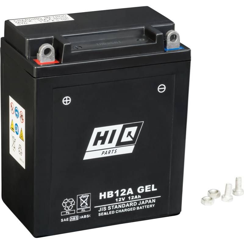 Hi-Q Batterie AGM Gel geschlossen HB12A, 12V, 12Ah (YB12A) von Hi-Q