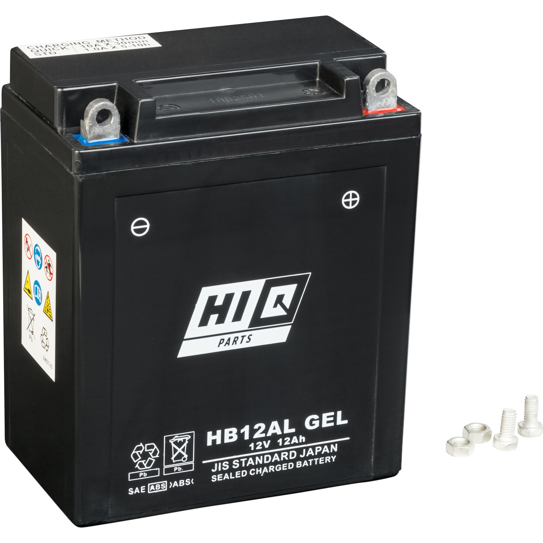 Hi-Q Batterie AGM Gel geschlossen HB12AL, 12V, 12Ah (YB12AL) von Hi-Q