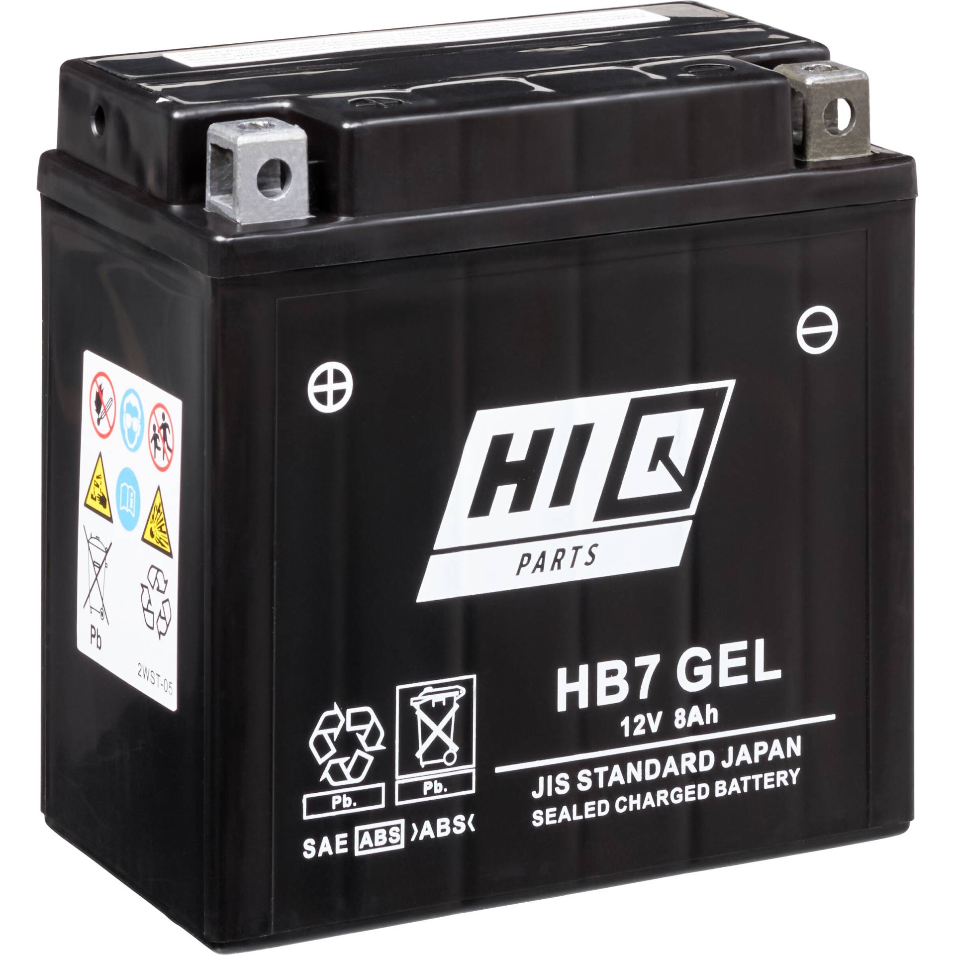 Hi-Q Batterie AGM Gel geschlossen HB7, 12V, 8Ah (12N7-4A) von Hi-Q