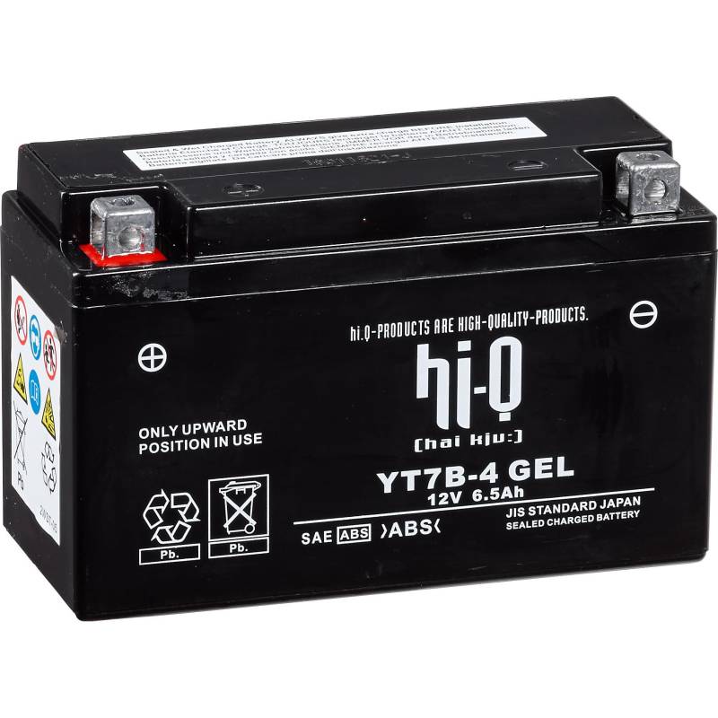 Hi-Q Batterie AGM Gel geschlossen HT7B-4, 12V, 6,5Ah (YT7B-4) von Hi-Q