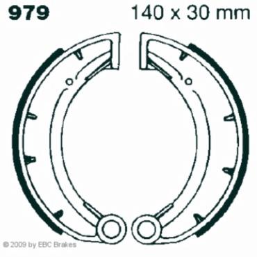 Hi-Q Bremsbacken 979, 140x30mm von Hi-Q