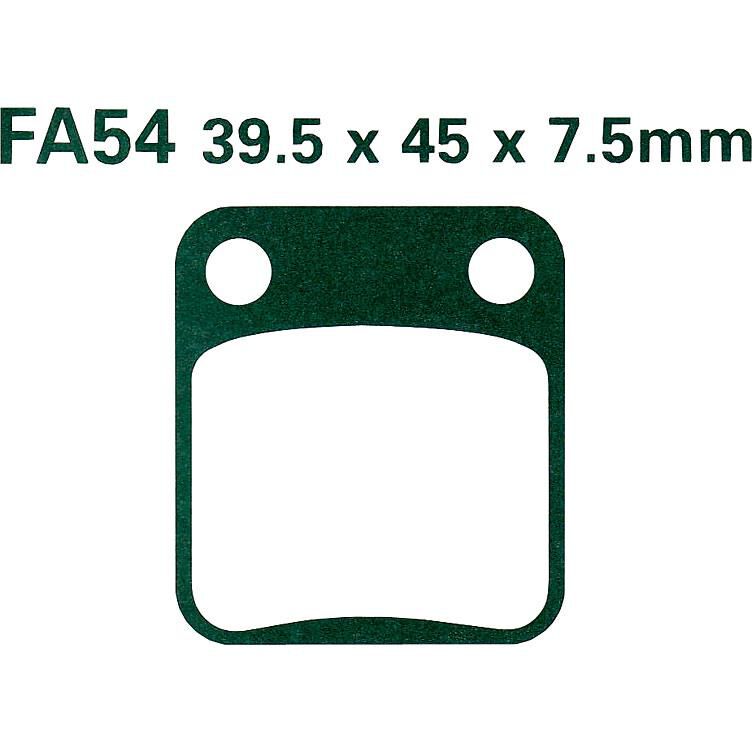 Hi-Q Bremsbeläge organisch FA054TT  39,5x45x7,5mm von Hi-Q