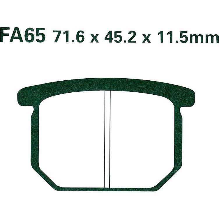 Hi-Q Bremsbeläge organisch FA065  71,6x45,2x11,5mm von Hi-Q