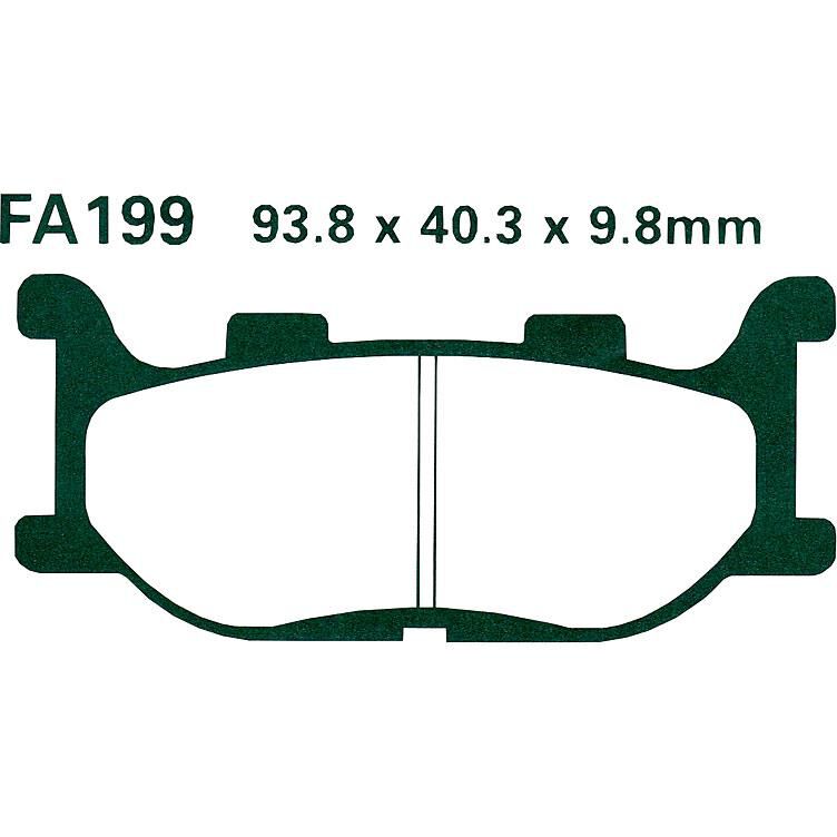 Hi-Q Bremsbeläge organisch FA199  93,8x40,3x9,8mm von Hi-Q