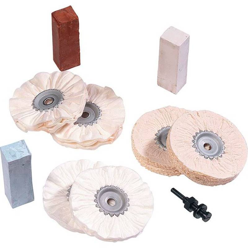 Hi-Q Tools Profi-Polierset DIY 10-teilig – Für Bohrmaschinen & Akkuschrauber schwarz von hi-Q Tools