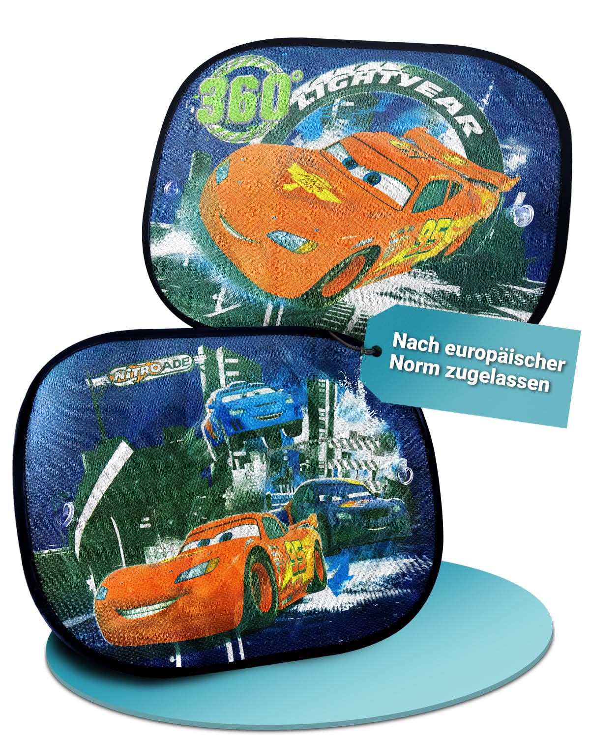 HiTS4KiDS - Sonnenschutz Auto Baby mit UV Schutz 2er Set - Sonnenschutz Auto für Kinder mit Saugnäpfen - Sonnenschutz Auto für Seitenscheiben - Auto Fenster Verdunkelung Disney Cars - 44 x 36 cm HiTS4KiDS - Sonnenschutz Auto Baby mit UV Schutz 2er Set - Sonnenschutz Auto für Kinder mit Saugnäpfen - Sonnenschutz Auto für Seitenscheiben - Auto Fenster Verdunkelung Disney Cars - 44 x 36 cm von HiTS4KiDS