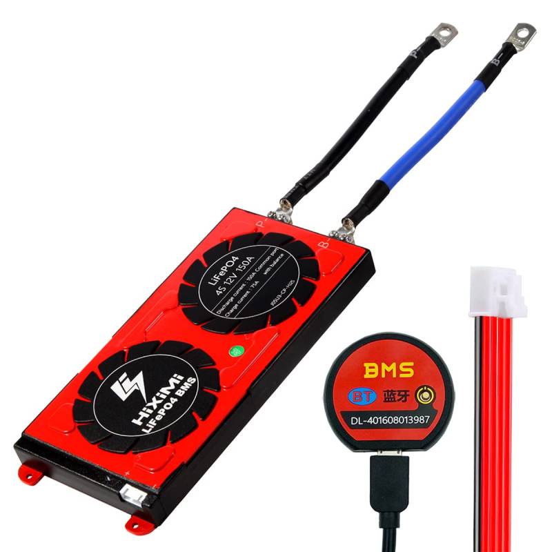 LiFePO4 BMS 4S Bluetooth 12V 150A Lithium Eisen Phosphat Batterie Management System Schutz Board mit Balance Leads Drähte für LiFePO4 3.2V Zellen Batterie Pack von HiXiMi
